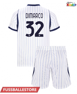 Günstige Inter Milan Federico Dimarco #32 Auswärts Trikotsatzt Kinder 2026-27 Kurzarm (+ Kurze Hosen)